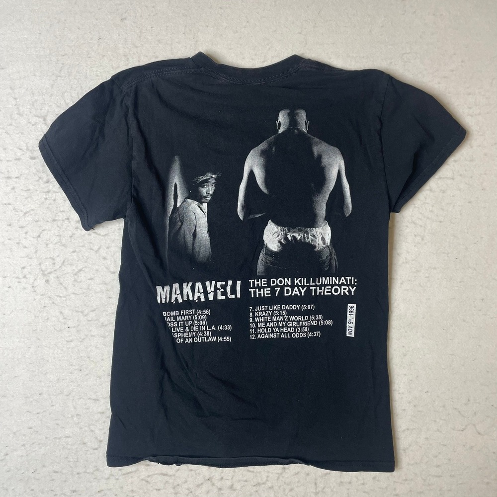 2PAC Makaveli The Don Killuminati The 7 Day Theory Black T‎ Shirt